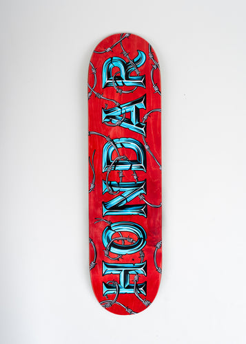 #7 Red Barbed Wire Deck